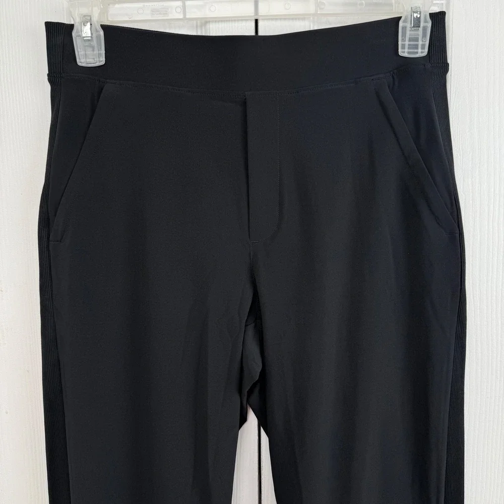 Athleta Black Brooklyn Ankle Pants Size 6 Women Stretch Travel Commuter Wicking - Picture 5 of 12
